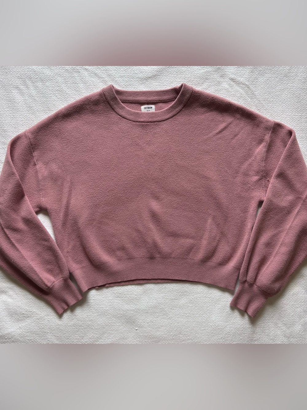 Cotton On women’s pink crewneck sweater - size S